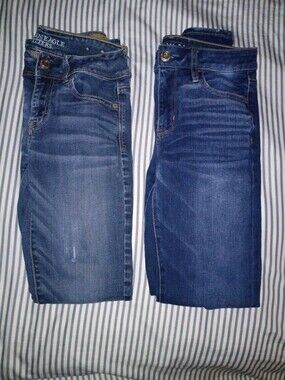 American Eagle Outfitters Women’s Blue Jeans Duo Size 4 Regular
